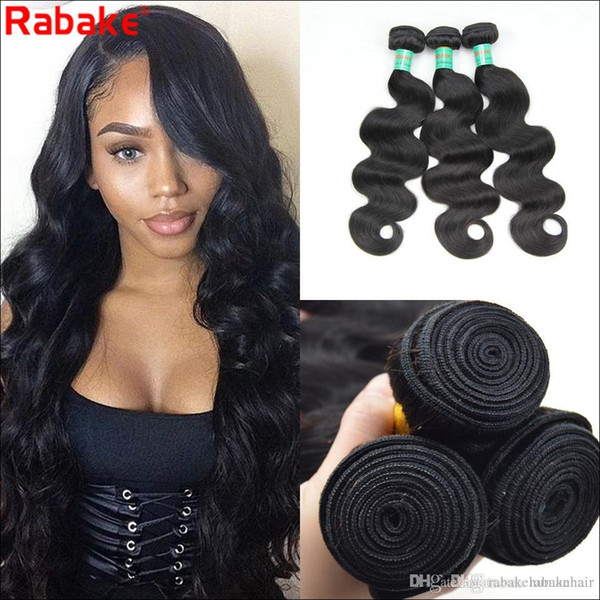 8A Raw Indian Body Wave Human Hair Bundles Rabake Indian Brazilian 100% Unprocessed Virgin Full Head Cuticle Aligned Human Hair Weave