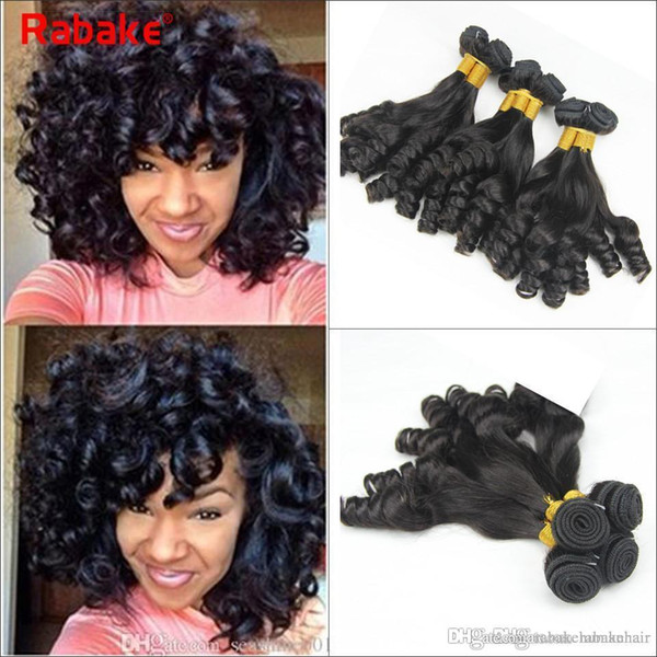 Funmi Curl Indian Virgin Hair Bundles Grade 100% Raw Indian Human Hair Weaves Aunty Funmi Bouncy Curly Weave Rabake Wholesale Extensions