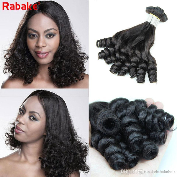 9A Grade Peruvian Funmi Boucy Curls 3/4pcs Human Hair Bundles Rabake Brazilian Raw Indian Malaysian Aunty Funmi Curly Hair Weave Extensions