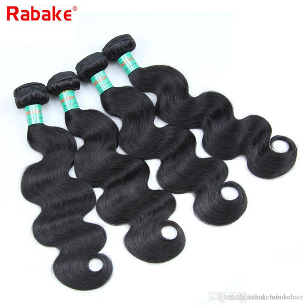 Rabake 8A Grade Body Wave Brazilian Virgin Hair Bundles Wholesale Cheap Brazilian Body Wave Human Hair Weave Bundles Deals 3/4 pcs 8-28inch