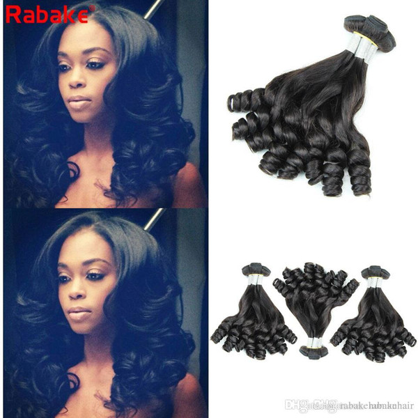 Malaysian Aunty Funmi Curly Human Hair Bundles Rabake Cuticle Aligned 100% Unprocessed Brazilian Peruvian Raw Indian Funmi Bouncy Egg Curls