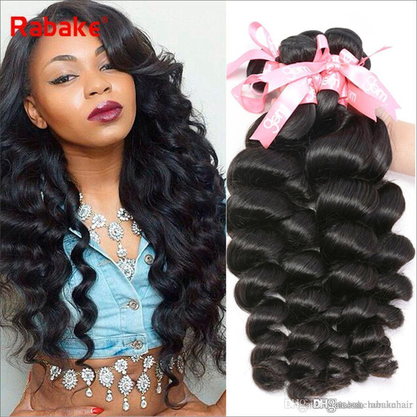 Brazilian Virgin Hair Weave Bundles Loose Wave 100% Unprocessed Cuticle Aligned Brazilian Virgin Human Hair Extensions 3/4 Full Head Bundles