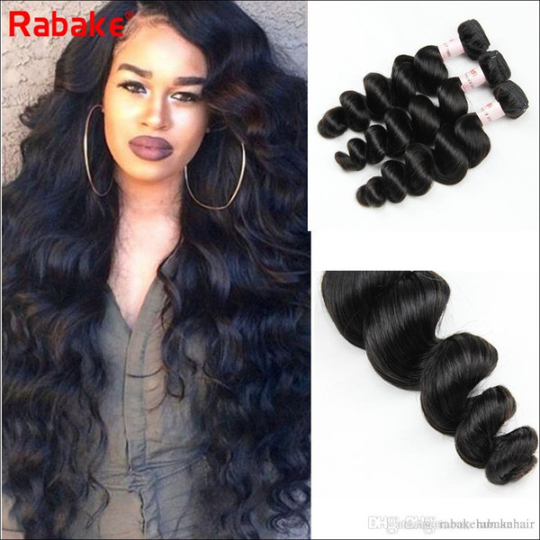 Brazilian Remy Loose Wave Human Hair Bundles Bulk Rabake 8-28 inch Hair Weave Extensions 100% Unprocessed Cuticle Aligned Hair Bundle Deals