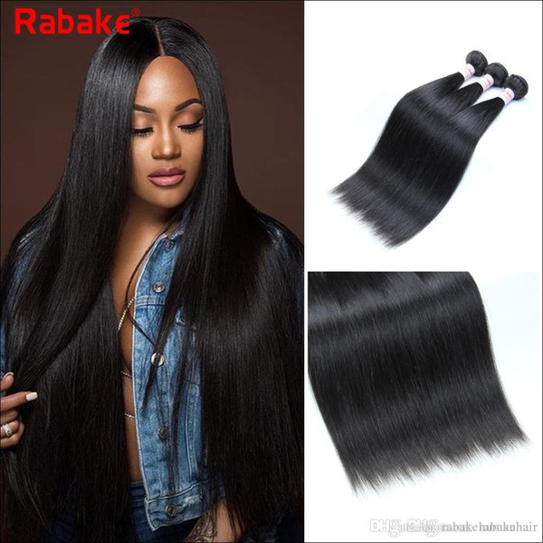 10A Brazilian Straight Remy Human Hair Bundles Raw Indian Peruvian Malaysian Mongolian Hair Extensions Remy 8-28 inch Cuticle Aligned Hair