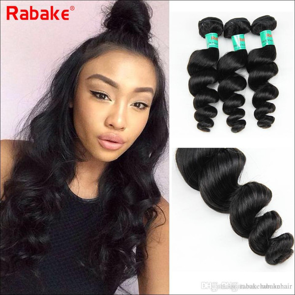 3/4pcs Loose Wave Malaysian Hair Bundles 100g pc Malaysian Peruvian Brazilian Virgin hair Extensions Rabake Cuticle Aligned Wholesale Cheap