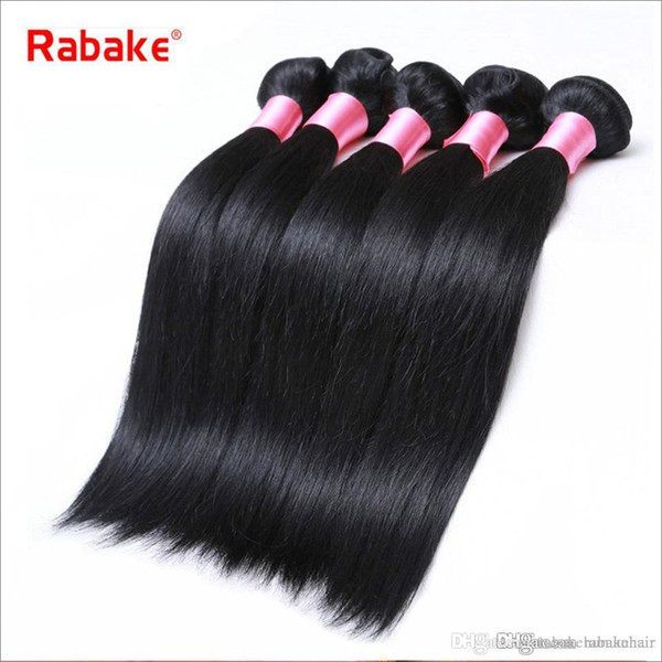 Rabake Wholesale Hair Peruvian Straight Hair 100% Virgin Human Hair Double Weft 8