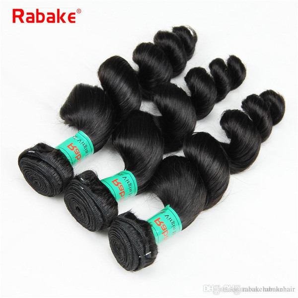 3/4pcs Loose Wave Human Hair Bundles Malaysian Virgin Human Hair Weave Bundles Rabake 8-28 inch Full Head Double Weft Hair Extensions