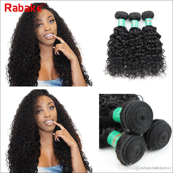 Peruvian Water Wave Virgin Human Hair Bundles Bulk 8-28 inch Rabake Brazilian Raw Indian Malaysian Human Hair Extensions Cuticle Aligned