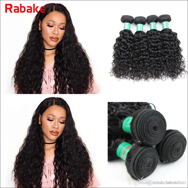 3/4pcs Peruvian Hair Weave Bundles Water Wave Natural Black 100% Unprocessed Grade 9A Peruvian Human Hair Extensions Wholesale Bundle Deal