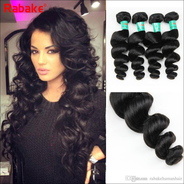 Brazilian Remy Human Hair Bundles Loose Wave Extensions 100% Unprocessed Virgin Indian Malaysian Peruvian Brazilian Hair Loose Wave