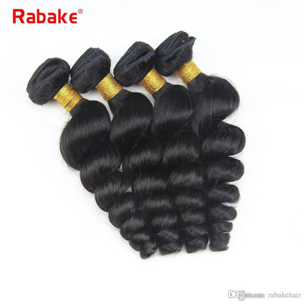 Rabake 3 or 4 Brazilian Virgin Hair Loose Wave Bundles 8-28 inch 100% Wholesale Price Unprocessed Human Hair Weave Extensions Dyeable Deals