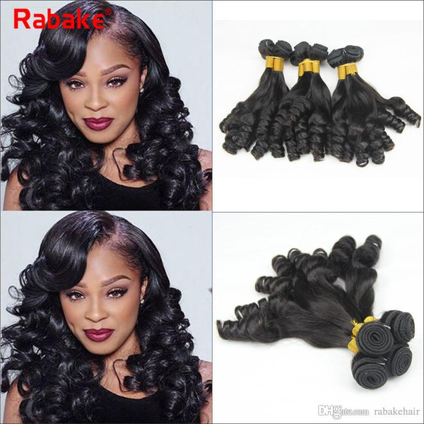 Malaysian Virgin Hair Bundles Aunty Funmi Boucy Curl 8A Grade Malaysian Human Hair Extensions Rabake Funmi Rommance Curly Weaves Free Ship