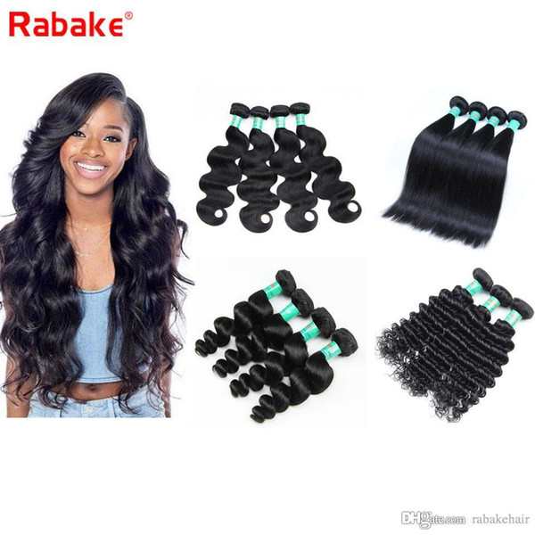 8A Brazilian Virgin Hair Raw Indian Peruvian Body Wave Silky Straight 100g/pc Unprocessed Deep Wave Human Hair Weaves Bundles Natural Black