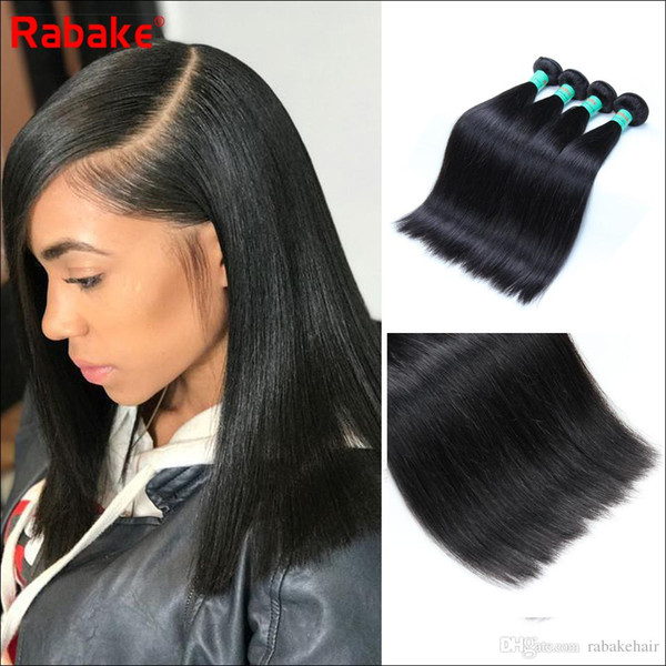 8A Rabake Wholesale Cheap Brazilian Straight Virgin Hair Bundles 3/4 pcs 100% Unprocessed Brazilian Human Hair Weave Wefts Deals Factory Pri