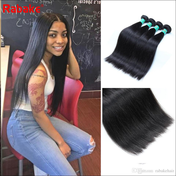 8-28 inch Silky Straight Peruvian Human Hair Bundles Rabake Malaysian Raw Indian Brazilian Virgin Hair Weave Extensions Wholesale Prices