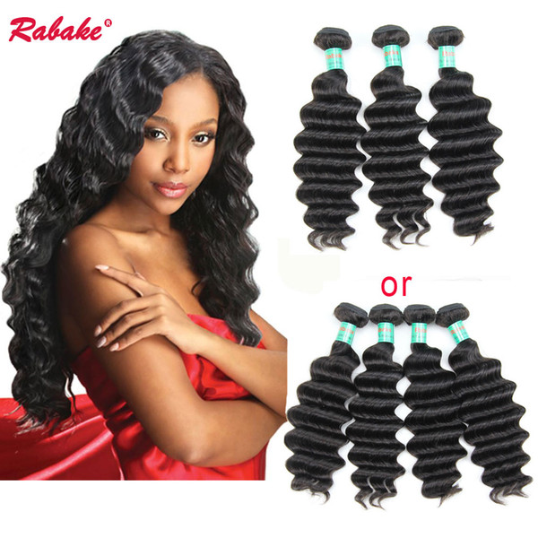 8A Quality Loose Deep Wave Indian Virgin Hair Weave Bundles Deals Rabake 100 Unprocessed Indian Human Hair Extensions Cheap Loose Deep Wave