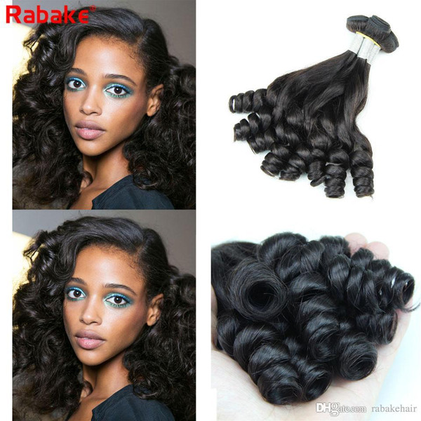 Funmi Bouncy Curly Remy Human Hair Bundles Rabake Cheap Brazilian Funmi Hair Egg Curls Double Wefts Weave Extensions Deal DHL Fast 