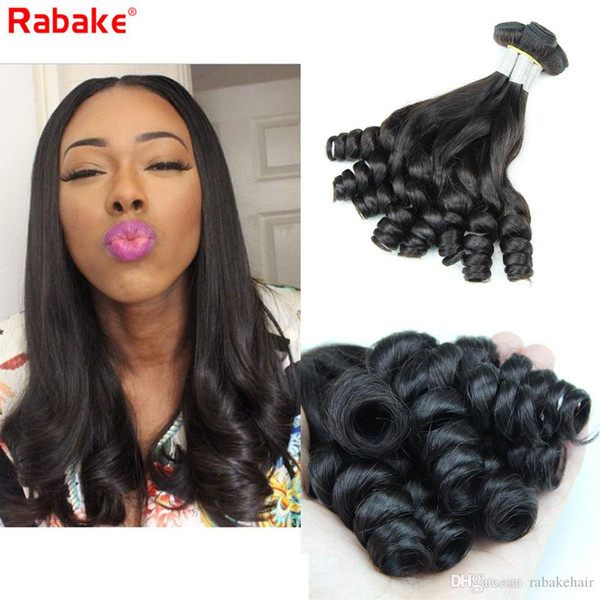 3/4pcs Brazilian Funmi Curls Remy Human Hair Bundles Rabake Peruvian Raw Indian Malaysian Cuticle Aligned Aunty Funmi Curly Hair Extensions