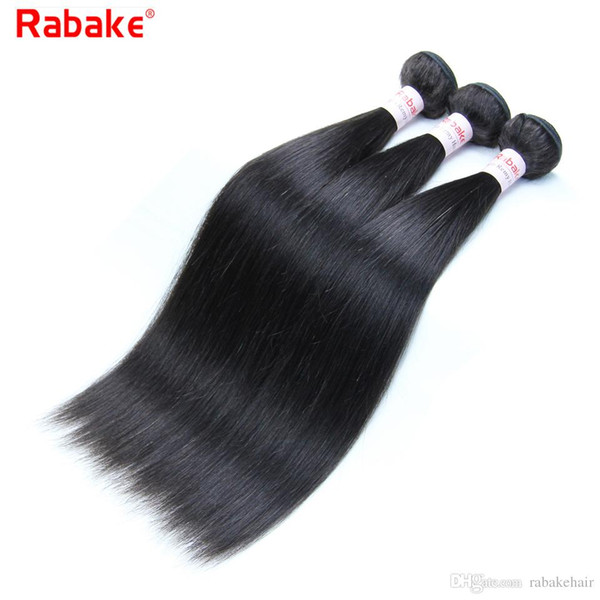 3/4 Brazilian Human Hair Bundles Straight Remy Hair Weave Extensions Per I Caplli Rabake 100% Unprocessed Cuticle Aligned Hair Fast 