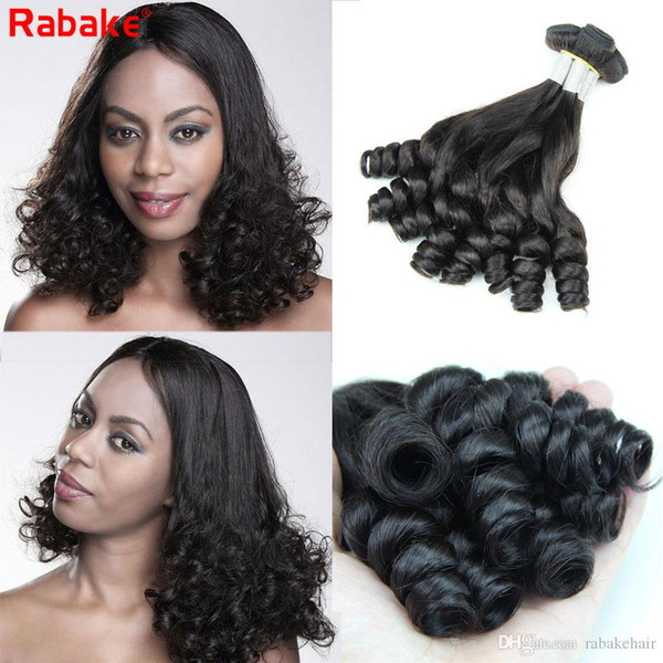 9A Grade Peruvian Funmi Boucy Curls 3/4pcs Human Hair Bundles Rabake Brazilian Raw Indian Malaysian Aunty Funmi Curly Hair Weave Extensions