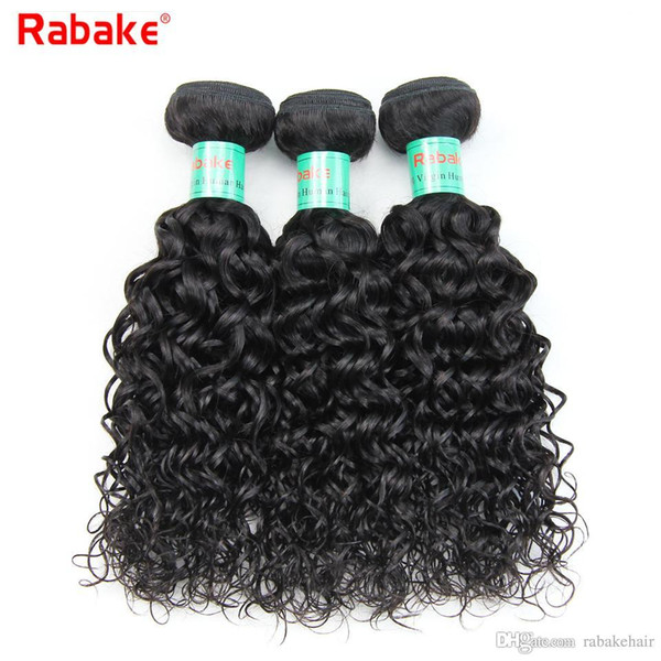 Wholesale Rabake Brazilian Virgin Hair Bundles Deals Water Wave 8A Unprocessed Brazilian Virgin Human Hair Weave Extensions Cheap Wavy Weave