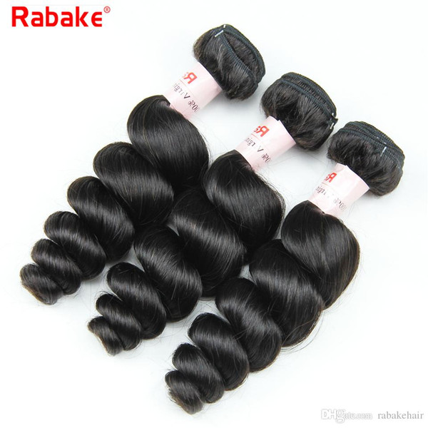 3/4pcs Brazilian Loose Wave Remy Human Hair Weave Bundles Rabake Hair Extensions Per I Capelli Wet and Wavy Double Weft 