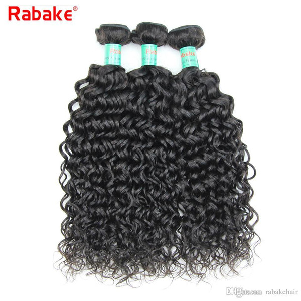 8A Grade Wholesale Brazilian Virgin Human Hair Bundles Water Wave 100 Unprocessed Virgin Hair Weave Extensions 3/4 pcs Water Wave Weaves