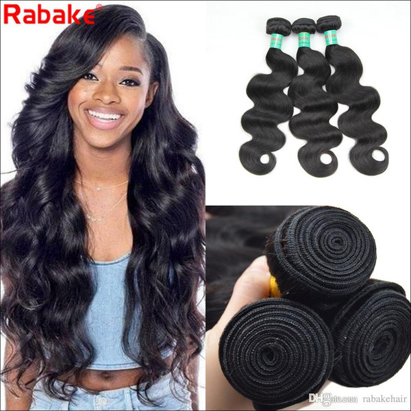 9A Grade Peruvian Human Hair Body Wave Bundles Rabake Brazilian Peruvian Malaysian Raw Indian Body Wave Virgin HAIR 3/4 Bundles Deals