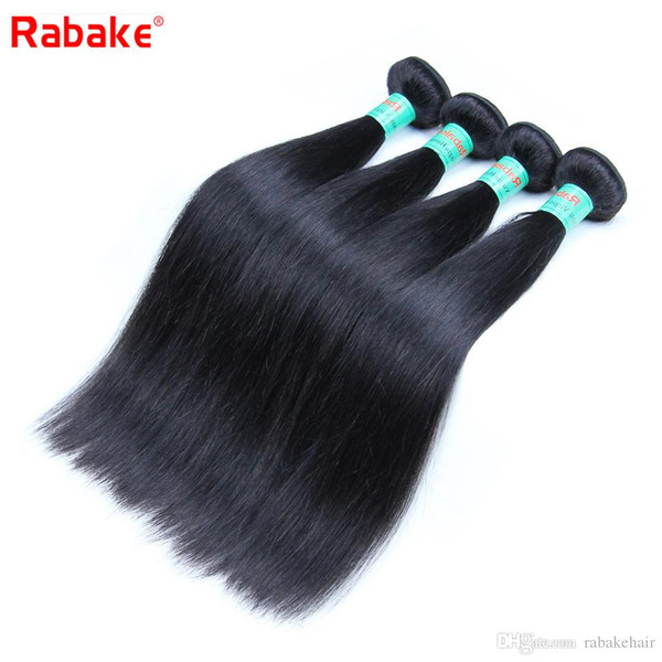 8A Quality Rabake Brazilian Straight Virgin Hair Weave Bundles Unprocessed Silky Straight Mink Brazilian Human Hair Extensions Factory Price