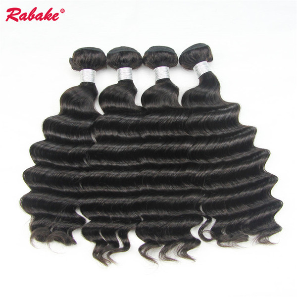 3 or 4 Bundles lot Remy Loose Deep Wave Rabake Peruvian Unprocessed 9A Human Hair Bundles Cuticle Aligned Hair Extensions for Black Women