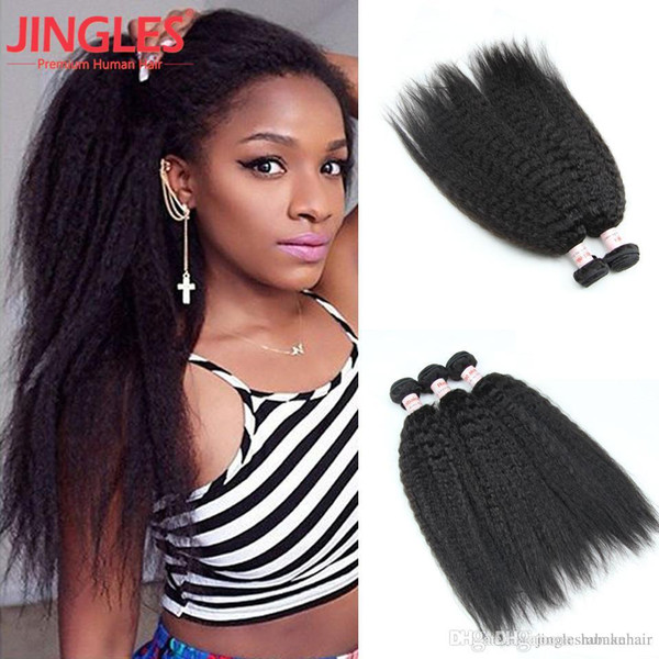 9A Raw Indian Human Remy Hair Bundles Kinky Straight wave weave 100% unprocessed Raw Indian human virgin hair Extensions 8-28inch Wholesale