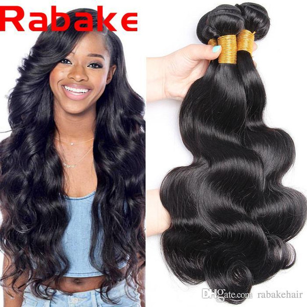 3Pcs/lot Rabake 8A Mongolian Body Wave Human Hair 100% Natural Weave Hair Bundles Remy Extensions Factory Outlet Price 