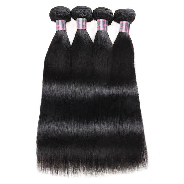 Good Brazilian Human Hair Bundles Wholesale 4pcs Unprocessed Peruvian Virgin Straight Hair Weave Bundles 