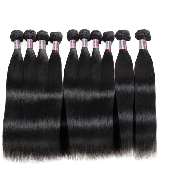 Peruvian Virgin Hair Water Straight 10 Bundles Peruvian Body Wave Loose Unprocessed Indian Hair Wholesale Price Human Hair Bundles Deals