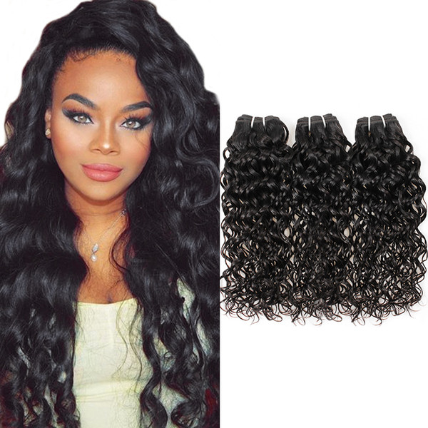 Ishow Human Hair 10A Best Brazilian Water Wave Human Hair Cheap 100% Remy Hair Weft 3 Bundles 8-28inch Free