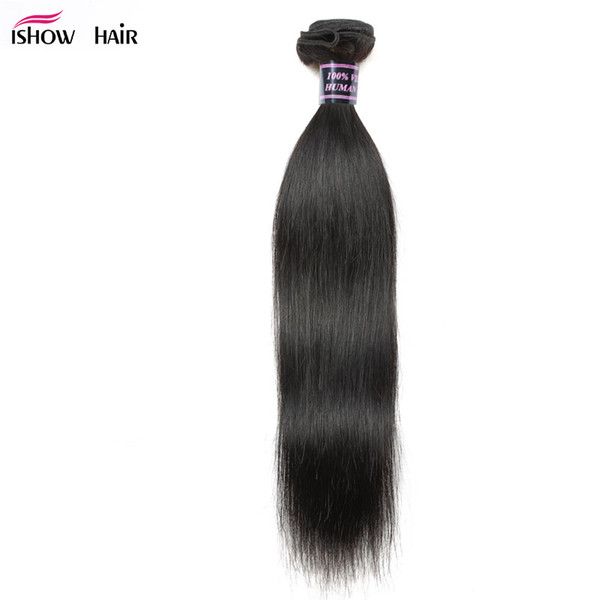 Ishow Human Hair Wholesale 8A Unprocessed Brazilian Hair Peruvian Malaysian Body Straight Loose Deep Water Curly Weaves Dyeable