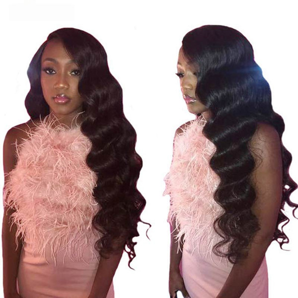 Loose Deep Curly Body Virgin Human Hair Extensions Wefts 3/4pcs With Lace Closure Straight Water Human Hair Bundles With Closure