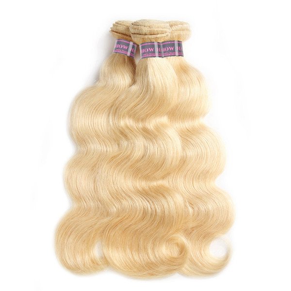 Best Selling Ishow Hair Hot Selling Brazilian Body Wave Human Weft 613 Blonde Hair 3PCS /lot Peruvian Hair Weave Bundles 