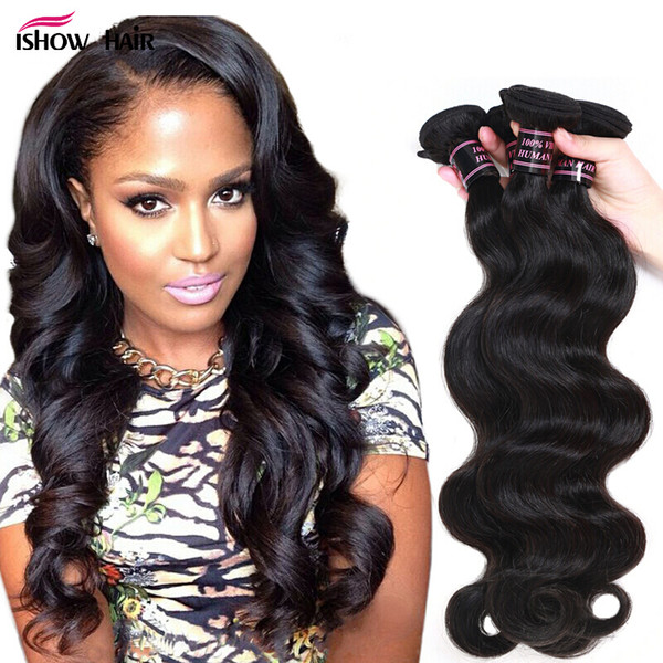 8A 5PCS Lot Brazilian Virgin Hair Body Wave 100% Unprocessed Virgin Peruvian Body Wave Hair Weave Bundles Wholesale Human Hair Weave