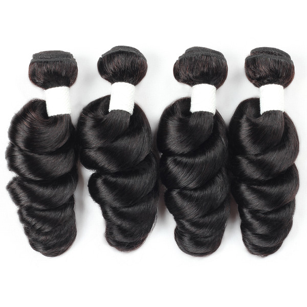 Ishow Hair 9A Brazilian Hair Loose Wave Bundles 4pcs Wholesale Cheap Unprocessed Remy Human Loose Curly Hair Weave Extensions Natural Color