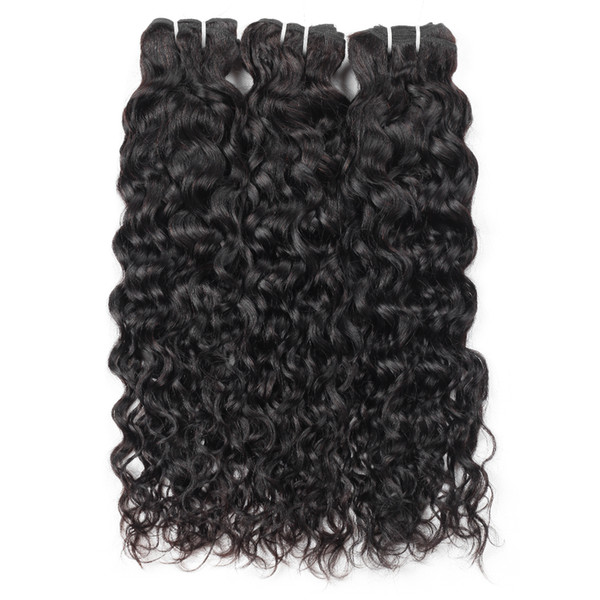 Ishow New Arrival 9A Brazilian Water Wave Hair Bundles 3pcs Wholesale Cheap Brazilian Hair Weave Peruvian Hair Extensions