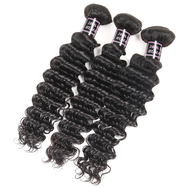 Ishow Human Hair 8A Brazilian Deep Wave 3 Bundles Wholesale Cheap Unprocessed 100% Human Hair 8-28inch Brazilian Virgin Hair Extensions