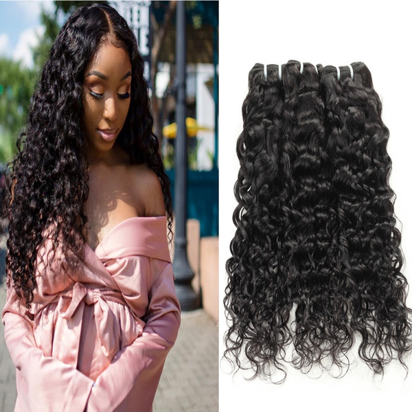 Indian Deep Loose Wave Brazilian Body Wave Hair Extensions Peruvian Virgin Human Hair Bundles Deep Wave Water Kinky Curly Hair Bundles Weft