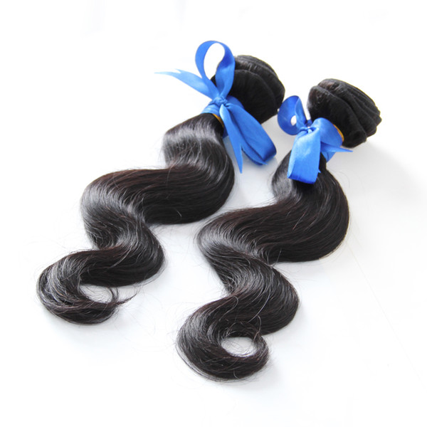 Unprocessed Malaysian Virgin Hair Body Wave human hair extensions Natural Black 200g human hair bundles double drawn,No shedding,tangle free