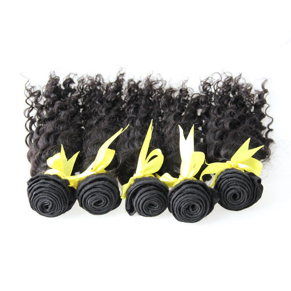 Deep Wave Brazilian Hair Brazilian hair weave bundles Weaving Natural Color 5 Pcs Human Hair Weave