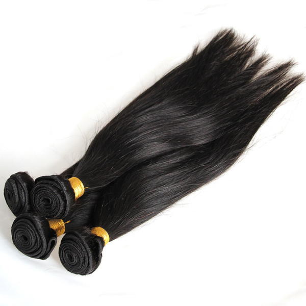 4 bundles straight Brazilian Remy Hair Bundles 100% Human Hair Weaving 400g cynosure hair