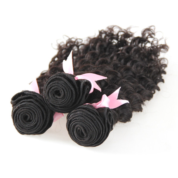 Human Hair Bundles Deep Wave 300g brazilian virgin hair 3 bundles Natural Color brazilian hair weave bundles 3 Pcs