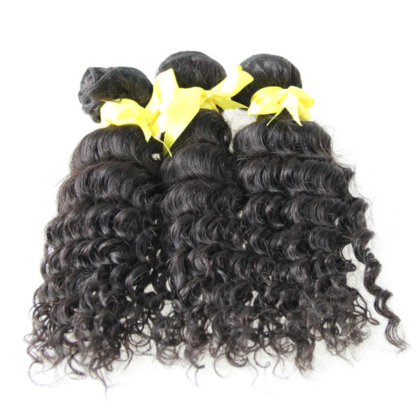 Deep Wave Remy Hair Bundles 300g brazilian virgin hair 3 bundles Natural Color 3 Pcs human hair extensions