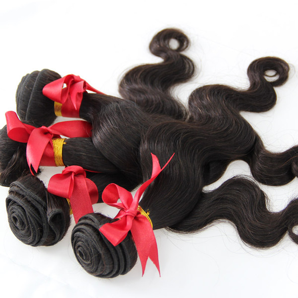 Brazilian virgin hair 4 bundles Body Wave Natural Color 8a grade virgin unprocessed human hair