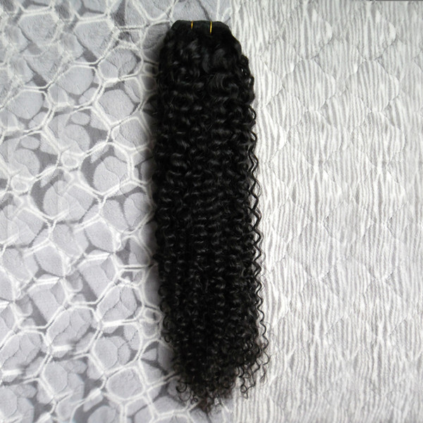 Weave bundles Black Human hair virgin brazilian hair weave bundle 100g yvonne brazilian kinky curly hair weave bundles 1PCS